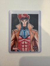 2025 Topps Chrome Deadpool Gambit Sketch 1/1  by Art of Lucas 2015 picture