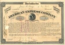 J.C. Fargo, J.F. Fargo, and W.H. Seward Jr. signed American Express Co. - Stock  picture