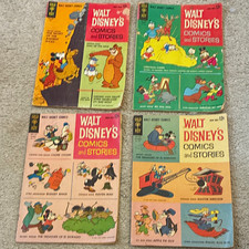 Gold Key Walt Disney's Comics and Stories Comic Book Lot 4 12¢ 1962 Mickey picture