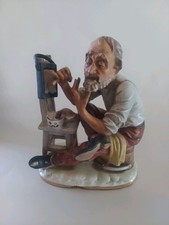 NORLEANS JAPAN Old Man Figuerine Shaving Statue Vintage picture