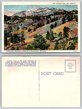 Vintage Laramie Peak Wyoming Postcard Sanborn Souvenir Co. Linen Mountain View picture