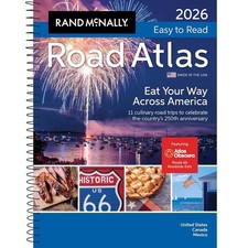 2026 Rand Mcnally Easy to Read Midsize Road Atlas Usa Travel Map Book Guide picture