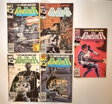 Punisher Limited Series #1-5 Complete Set NEWSSTAND 1986 Marvel Mike Zeck VF/NM picture