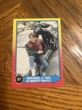 1989 Topps Back to the Future Part II #87 Michael J. Fox Marty McFly - Rookie RC picture