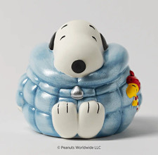 Scentsy Peanuts Snoopy & Woodstock Blue Resin Figurine Painted Puffer Jacket picture