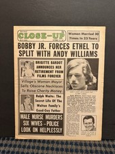1974 Sept 30th National Close-Up Newspaper, Brigitte Bardot, Bobby Kennedy (10U) picture