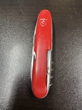 Vintage German Swiss Army Style Knife 6-Tool Red Cross Shield Rostfree Solingen picture