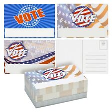 120 Pack Patriotic Vote Postcards for Voters, 3 USA American Designs, 4x6 In picture