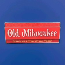 Vintage Old Milwaukee Light Up Sign “Tastes As Great As It’s Name” Rare Bar Pub picture