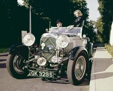 The Avengers Patrick Macnee Honor Blackman 1930's Lagonda car 24x36 Poster picture