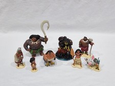 Disney Store Moana PVC Figure Play Set of 8 Maui Tamatoa Te Ka Pua Hei Hei picture
