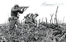 Ramsey Clark autographed 4x6 photo WW II Marine Attorney General Rare COA LOOK picture