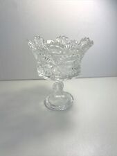 Shannon By Godinger  Crystal Pedestal GlassFooted Candy Bowl picture