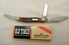 VINTAGE OLD TIMER  80T SENIOR SCHRADE CUTLERY POCKET KNIFE-NEW OLD STOCK-W/BOX picture
