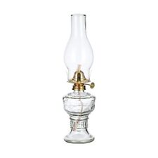 Oil Lamp Lantern 12.5'' Vintage Clear Glass Kerosene Lamp Chamber Oil Lamps for picture