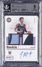 2019-20 PANINI ENCASED AUTOS RED #256 JA MORANT ROOKIE RC BGS 9 picture