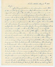 1844 New Haven Ct Stampless Cover Letter Locofoco Political Feud Toll Road Signe picture