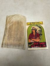VINTAGE CHEROKEE INDIAN RESERVATION Travel Decal by Lindgren - Turner Co. picture