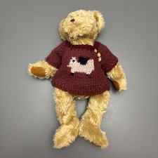 Ganz Cottage Collectibles Teddy Bear “Forest” CC504 Jointed Plush Knit Sweater picture