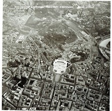  VINTAGE 1953 AERIAL PHOTO + VICTOR EMMANUEL MONUMENT + ROME+ USAAF + 12TH AF picture