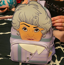 Disney The Golden Girls Sophia Shady Pines, Ma... Mini Backpack Purple/White picture