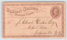 1877 Staunton VA to Charlestown WV Great Railroad Strike Personal Postal Card picture