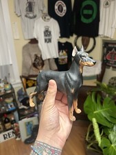 ​VTG Andrea by Sadek Doberman Pinscher Porcelain Figurine Japan #7733 Dog Statue picture