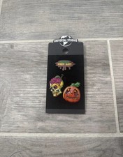 Universal HHN Halloween Horror Nights 2024 Lil Boo Pumpkin Skull Logo 3 Pin Set picture