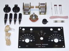 _FREE-AMP_ HIGH PERFORMANCE  - DOUBLE TUNED - crystal radio AM receiver kit set picture