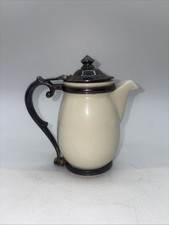 RARE 1920s Lenox Hotel Teapot W/ Reed & Barton Lid Grace Line 6” Vintage picture