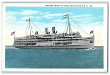 c1920 Steamer De Witt Clinton Cruise Ship Hudson River New York Vintage Postcard picture