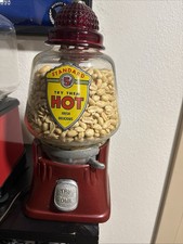 Silver King 5 Cent Vending Machine Hot Peanuts 1940s Red top Light Works picture