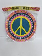 Vintage 1970s Peace Sign Paper Mobile NOS Sealed Allied Psychedelic Flower Power picture
