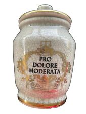 Eli Lilly Apothecary Jar Pro Dolore Moderata Darvocet Vintage 1970’s picture