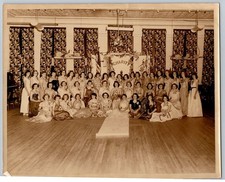 Women's Group Portrait Photograph 1950s Formal Dresses Charity Event Ohio picture