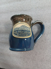  2021 Red Rock Canyon National Park John Deneen Pottery Coffee Mug Blue picture