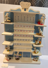 1997 The Danbury Mint Pillsbury Doughboy Wood Perpetual Calendar 9 of 12 Figures picture