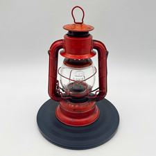 Vintage Dietz Comet No 50 Red Kerosene Oil Lantern USA Glass Globe WORKS picture