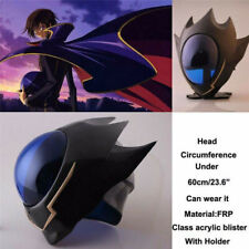 Anime Code Geass Lelouch Zero Mask Cosplay Prop Halloween Black Helmet Hat Mask picture