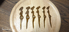 Vintage 1950s Zulu Lulu Cocktail Picks - 6 - Mid Century Tiki Bar Novelty Sticks picture