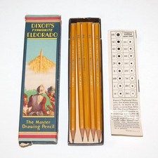Vintage Dixon's Typhonite Eldorado 3H Drawing Pencils in Original Box #5 picture
