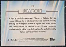 2026 Topps Chrome Sapphire Disney Fillmore White Refractor #/30 Cars picture