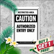 Weatherproof Outdoor Warning Metal Sign Private Property Caution Plaque 8x12 picture