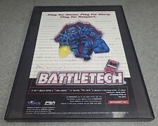 Battletech TCG WoTC Print Ad 1997 Framed 8.5x11  picture