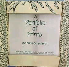 Vtg Nikki Schumann Poster Calendar Set & Print Portfolio 1986 20 Prints Folk Art picture