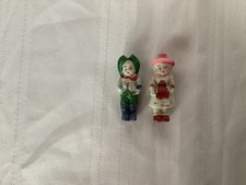 Vintage Frozen Charlotte Penny Doll Set – Boy and Girl Made in Japan picture