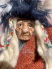 ANTIQUE NATIVE AMERICAN DOLL -PERHAPS ANCIENT - IN NATIVE WRAP picture