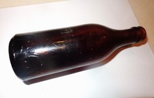 Coca-Cola Vintage Embossed Amber/Brown Glass Soda Advertising Bottle MARKED 1909 picture