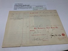 CIVIL WAR 1864 RAILROAD PENN CATAWISSA SHARES TWENTY FIVE RECD WITNESS picture