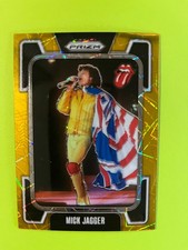 2025 Panini Prizm The Rolling Stones Mick Jagger #1 Gold Lazer Prizm 10/10 SSP picture